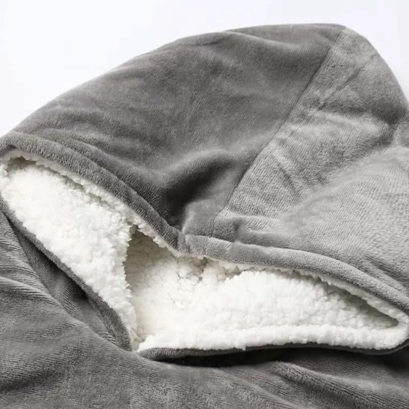 Comfy Wearable Blanket Sweatshirt | Soft inside Cozy Wearable Sherpa Hoodie Blanket Comfort Winter