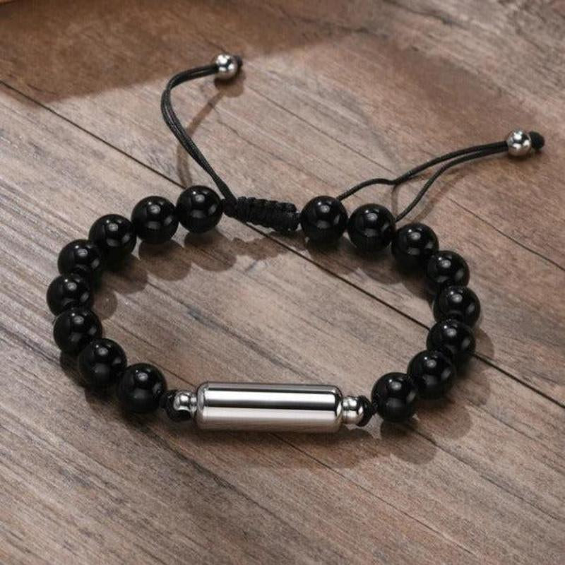 Unseen Black Bracelet with Mini Spoon